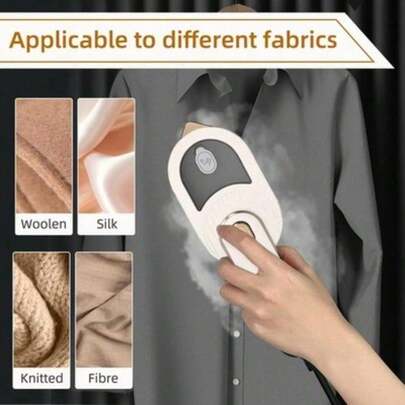 Handheld Mini Steam Iron - Portable Garment Steamer For Clothes, Fast Wrinkle Remover With Strong Steam, Compact Fabric Iron For Home, Travel, Office & Daily Use, Lightweight Easy-To-Store Ironing Tool For Shirts, Dresses, Suits, Ideal For On-The-Go & Home Wrinkle-Free Care