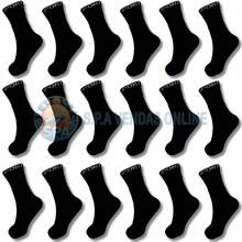 Kit Of 18 Pairs Of Black Sport Socks, 100% Cotton, Thick, High Quality, Long Length. - Nhiều màu - Xem 3