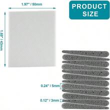 4 Pcs Door Corner Seals, Exterior Door Jamb Frame Seal, Self - Adhesive Wedge Draft Stoppers Foam Pads Weather Stripping Noise Isolating (White Black) - 4 PCS + White/Black - View 2