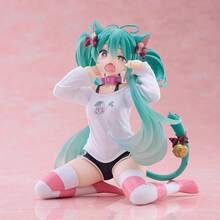 1pc 2026 Hot-Selling Cat Ear Short Sleeve Pajama Top, Anime Figure Collectible, Beautiful Girl Model Ornament, Perfect Gift, Holiday Gift, Birthday Gift, Fun Gift - Multicolor - View 2