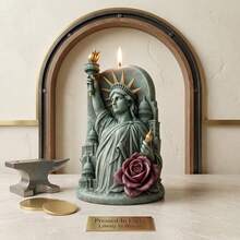 1pc Reusable Silicone Candle Mold, Statue Of Liberty & Rose Arch 3D Textured Easy Release, Handmade Candle Crafts, Creative Gift - SHJY-gJ284 - View 6
