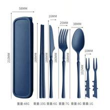 3-In-1 Cutlery Set, Camping Utensils Set With Storage Box, Reusable Spoon, Knife And Fork, Portable Travel Flatware, Plastic Case, Suitable For Travel, Picnic, Camping Or Daily Use, Great For Students, Travel And Kitchen, Essential For Back To School - Multicolor - View 14