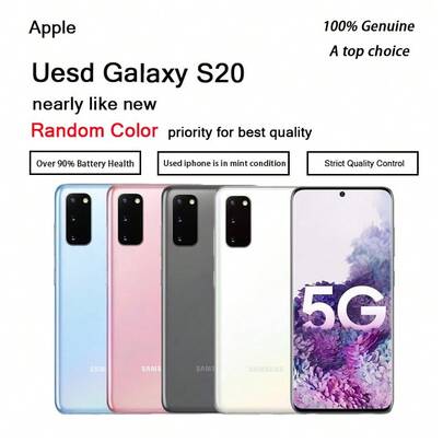  Samsung Galaxy S20 5G usado, desbloqueado, 128 GB, 62 pulgadas, 120 Hz, AMOLED