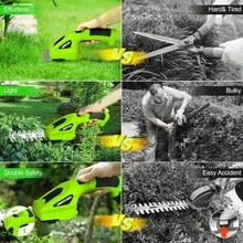 1 Set Cordless Electric Trimmer & Grass Shear - 7.2V Handheld Grass Cutter With Rechargeable Battery, Adjustable Comb Design For Efficient Cutting, Includes Charging Cable - Ideal For Garden & Lawn Maintenance - A - View 4