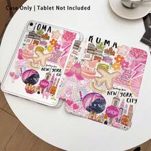Ốp lưng du lịch chống cong vênh 3+Y bằng acrylic trong suốt với hiệu ứng graffiti, phù hợp với Honor Pad 9/10, Honor GT 11.5 Inch/X9A/X9Pro, MatePad SE 11/MatePad 11 Inch 2023/2022, MatePad Pro, Galaxy Tab A9 Plus/A11/A11 PLUS - Nhiều màu - Xem 2
