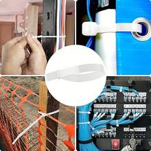 100根尼龙扎带 | 多用途塑料扎带，适用于家庭、花园、办公室、旅行和工作室 | 耐寒耐热，经久耐用 - 100個 - 查看 5