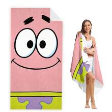 1pc Classic Cartoon Character Printed Beach Towel/Bath Towel, Highly Absorbent, Suitable For Beach, Swimming, Yoga And Fitness, Great Gift Choice - A - View 24