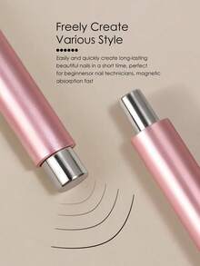 Beautizon Nailartlab 4Pcs Cat Eye Nail Magnet Set With Cuticle Pusher, Double-Ended Magnetic Pen For 3D Cat Eye Gel Polish - Multicolor - View 3