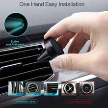 Magnetic Car Air Vent Mount, Clip-On Design For Easy Installation And Removal, Strong Magnetic Core With High Adhesion, 360° Smooth Rotation. Stable Even On Bumpy Roads, Compatible With All Vehicle Models, Ideal For In-Car Work And Navigation. - Multicolor - View 8