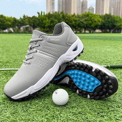 Zapatos de golf para exteriores antideslizantes sobre hierba, unisex, cómodos, ligeros y duraderos, con tracción para todo tipo de clima, aptos para varios deportes