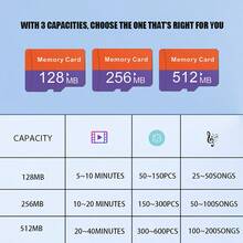 5pcs Micro SD Card | High Speed Flash Memory, Memory Card, Suitable For Tablet/Camera/Phone/Laptop/PC/ Car Stereo/Game Console/Audio, 256MB 128MB 512MB, SD Adapter TF Card, Non-GB Card [High Speed | Flash Memory] - 橙紫色 - 查看 2