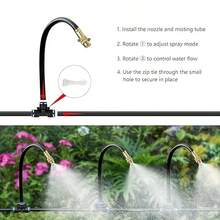 Universal Brass Atomizing Nozzle, Specifically Designed For Fully Automatic Garden Irrigation. This 5/8 Mm Quick-Insert Humidifier Features An Adjustable Nozzle, Perfect For Lawns. - Irrigation Kit - View 6