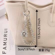 4 Pieces Of Alloy Cartoon Teddy Bear Mobile Phone Lanyard Bead With High-End Feel, Hand-Held Phone Chain, Keychain, Hanging Chain, Bag Pendant - Multicolor - View 3