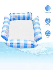 四合一充气泳池躺椅——集马鞍、椅子、吊床和漂浮床于一体，采用PVC材质，适用于泳池、湖泊、海滩度假，色彩缤纷，乐趣无穷。夏季必备！ - 多色 - 查看 11