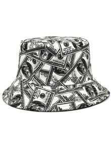 1 pieza Sombrero de cubo reversible unisex con estampados de dibujos animados, adecuado para uso al aire libre, viajes, uso diario, de moda y versátil - impresión - Ver 24