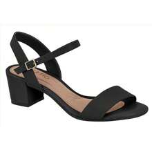 Women's Beira Rio Sandal With Low Block Heel, Casual Comfort - 黑色 - 查看 1