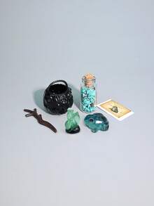 1个迷你魔法石摆件，逼真魔法石，节日派对礼物，新年礼物，生日礼物，娃娃屋装饰，娃娃屋配件，家居装饰，模型屋用品，摄影道具，微景观装饰，小礼物，促销品，家居饰品 - 彩色 - 查看 13