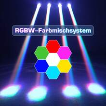 Luces LED de cabeza móvil para DJ de 150 W, luces de escenario, foco RGBW DMX 512 activado por sonido para bodas, fiestas, escenarios, bares, iglesias, discotecas. - Tipo de Enchufe A USA (110-127V) - Ver 4