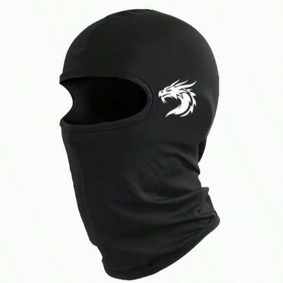 这款时尚的拉法帽饰有龙形图案，是骑行、滑雪等户外活动的理想之选。这款透气性极佳的全脸面罩男女皆宜，是馈赠亲友的完美礼物。