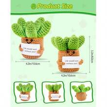 1 pièce Plante succulente positive au crochet Merci Anniversaire, Pâques Fête des Mères, La vie serait une succulente pour les femmes, les hommes, les mamans, les papas, les amis, les épouses, les collègues. Mignon, attentionné et remplissant le cœur - Cette petite plante succulente au crochet fond immédiatement le cœur à l'ouverture de l'emballage. - Multicolore - Voir 8