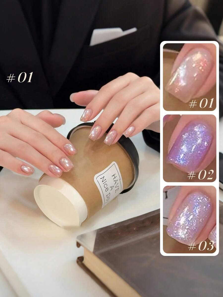 MIANEL 10ml 春季玻璃珠猫眼凝胶指甲油 2026 新品上市 美白猫眼指甲油 适用于脚趾甲 UV灯美甲 白色指甲油 粉色指甲油 情人节美甲 春季美甲沙龙特供美甲