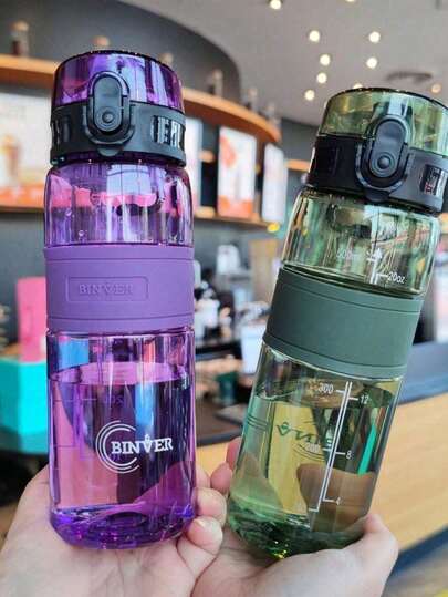 1 bình nước thể thao di động dung tích lớn (500ml), cốc nhựa trong suốt có tay cầm, bình nước đẹp mắt, chịu nhiệt cao và chống rơi vỡ, có vạch chia độ, thích hợp cho leo núi ngoài trời, thể thao và tập thể dục, văn phòng, sử dụng hàng ngày trong nhà, đồ dùng nhà bếp, quà tặng sinh nhật, tiệc tùng, trang trí nhà cửa, sử dụng quanh năm, đồ dùng học tập.