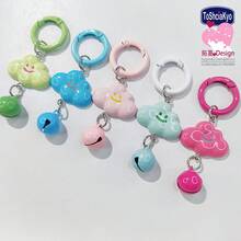 Spring Coil Bell Hat Cute Cloud Bell Keychain Pendant Gift, Suitable For Friends, Holiday And Birthday Gifts - Multicolor - View 1