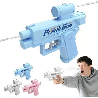 1pc Prank Water Gun, Bidirectional Squirt Gun, Practical Joke Water Gun, Reverse Water Gun, Suitable For Parties And Summer Fun Activities, Funny Novelty Toy, Swimming Pool Beach Water Fight Creative Gift