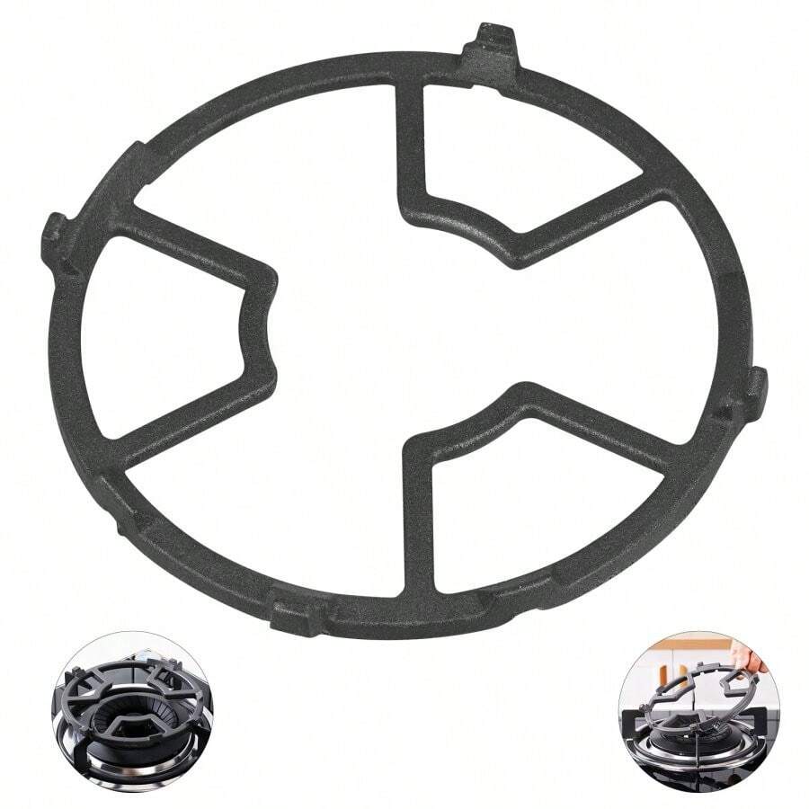 Cast Iron Wok Support Ring,Universal Non Slip Heighten Wok Rack Wok Pan Support Stand For Burner Gas Stove Hobs Cooker Home Kitche - View 1