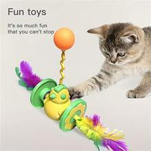 Self-Righting Rolling Cat Toy, Interactive Cat Ball Toy - Multicolor - View 3