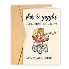 1pc Lovely New Baby Congratulations Card Funny Baby Shower New Baby Card - Sets - View 14
