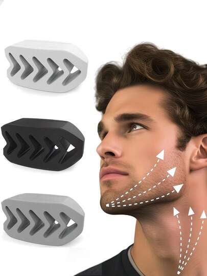 3pcs Silicone Face Fitness Balls, For Chin Exercise, Face Tightening, Double Chin Reduction, Relaxation Balls, Suitable For Gym Training