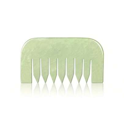 Lược Gua Sha bằng ngọc bích, dụng cụ thư giãn đầu, massage mô sâu, quà tặng ngày Valentine cho phụ nữ.