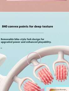 1pc New Leg Massager Roller, Waist Massager, 12-Wheel Cross-Border Fitness Yoga New Model, A Good Helper To Relax Muscles - View 4