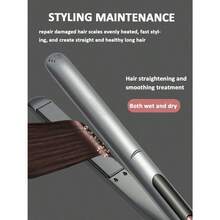 SOKANY 1924 Ceramic Hair Straightener, Wet & Dry Use, Adjustable Temperature Display, Fast & Even Heating, Hair Protection, 360° Rotation. Suitable For Home And Salon Styling. - Grey - View 5