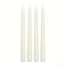 象牙色锥形蜡烛，多支装，无香无烟锥形蜡烛，直径25.4厘米，持久燃烧时间约7-8小时，石蜡材质，棉芯 - 高10inch - 查看 12