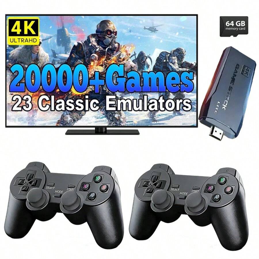 BiLOLLY Video Game Console, Retro Gaming System, Plug-And-Play Controller, Video Game Console, Featuring Over 20,000 Built-In Games. Handheld Gaming Console Integrates 15 Emulators And Supports Two-Player Gaming. - 查看 1