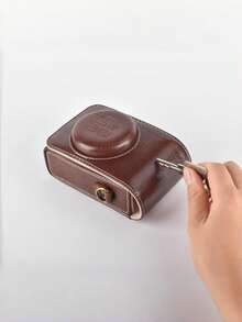 Leather-Style Ricoh Camera Protective Case, Suitable For Ricoh GR3, GR4 Camera Bags, GR IV, GR III , Camera Leather Cases, Ricoh Camera Bags, Camera Accessories Digital Bag Electronic Organizer Camera Case Holiday Essential Travel Essentials - Multicolor - View 6