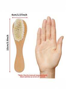 Personalized Wooden Baby Hair Brush: Newborn Gift - Multicolor - View 9