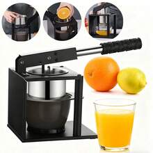 Hand Press Orange Juicer Manual Fruit Juice Machine Citrus Lemon Squeezer Home - Black - View 2