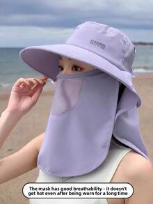1顶女士夏季户外遮阳帽，带颈部遮挡，全方位防晒 - 遮陽帽 - 查看 4