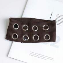 1个朋克女孩镂空弹力发箍，金属摇滚蒸汽朋克风格 - 彩色 - 查看 7