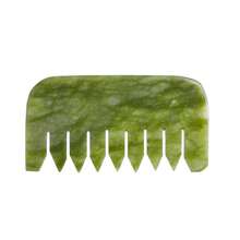 Lược Gua Sha bằng ngọc bích, dụng cụ thư giãn đầu, massage mô sâu, quà tặng ngày Valentine cho phụ nữ. - Nhiều màu - Xem 10
