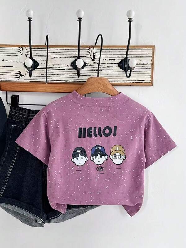 2025年新款夏季休闲无袖T恤，适合幼儿男孩，星空图案