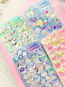 Cartoon Embossed Fun Stickers - Crystal Diamond Children's Decorative Stickers - 3D Stickers - Cute Stereoscopic Stickers. Perfect Decoration - Perfect Gift. The Perfect Choice For Home Decor, Party Decor, Birthday Gifts, Various Holiday Gifts, Fashionable Items. Luxury Choice. Sewing. DIY. - Multicolor - View 4