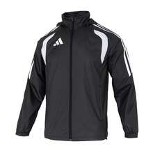 Adidas 男士夾克/外套2026新 TIRO26L WB舒適日常穿搭運動休閒夾克外套JY9733 - 黑色/白色 - 查看 1