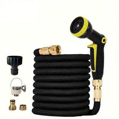 New Model Garden Watering Hose High Pressure Water Gun Joint Flexible Magic Telescopic Hose Car Wash Sprayer Cleaning Supplies