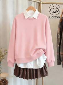 Quần áo lót lông cừu ấm áp, Áo nỉ cổ tròn dáng rộng cho nữ, Áo cotton mùa thu và mùa đông, Đồ dệt kim, Bộ sưu tập K-Pop Warrior, Áo nỉ nữ, Bộ đồ thể thao nữ, Quần áo mùa đông cho nữ, Áo khoác nỉ nữ, Áo dài tay, Thời trang đường phố nữ, Đồ thể thao nữ, Phong cách đường phố nữ, Mùa xuân, Mềm mại và thoải mái, Quần áo mùa đông, Áo nỉ nữ, Unisex, Phong cách trung tính, Bộ đôi, Phong cách thường ngày/Preppy, Thời trang đường phố nữ, Quần áo cỡ lớn cho nữ, Quần áo lễ hội, Quần áo mùa đông cho nữ, Tụ họp gia đình, Kỳ nghỉ xuân, Mùa xuân, Mùa hè, Ngày lễ tình nhân, Lễ hội, Tiệc tùng, Bãi biển, Đám cưới, Phòng tập thể dục, Thanh lịch, Kỳ nghỉ, Giải trí. - Hồng - Xem 1