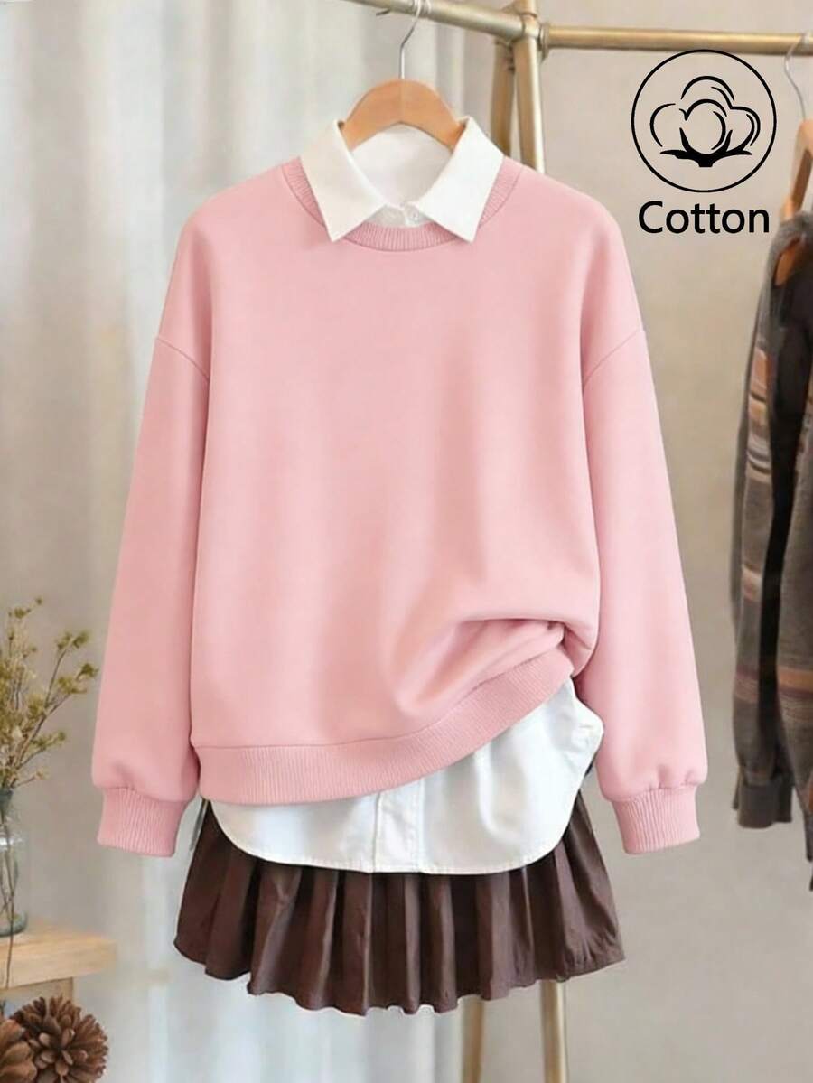 Quần áo lót lông cừu ấm áp, Áo nỉ cổ tròn dáng rộng cho nữ, Áo cotton mùa thu và mùa đông, Đồ dệt kim, Bộ sưu tập K-Pop Warrior, Áo nỉ nữ, Bộ đồ thể thao nữ, Quần áo mùa đông cho nữ, Áo khoác nỉ nữ, Áo dài tay, Thời trang đường phố nữ, Đồ thể thao nữ, Phong cách đường phố nữ, Mùa xuân, Mềm mại và thoải mái, Quần áo mùa đông, Áo nỉ nữ, Unisex, Phong cách trung tính, Bộ đôi, Phong cách thường ngày/Preppy, Thời trang đường phố nữ, Quần áo cỡ lớn cho nữ, Quần áo lễ hội, Quần áo mùa đông cho nữ, Tụ họp gia đình, Kỳ nghỉ xuân, Mùa xuân, Mùa hè, Ngày lễ tình nhân, Lễ hội, Tiệc tùng, Bãi biển, Đám cưới, Phòng tập thể dục, Thanh lịch, Kỳ nghỉ, Giải trí. - Hồng - Xem 1