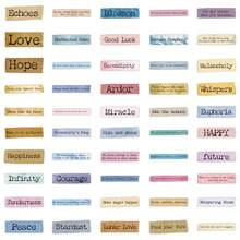 50pcs Cute Vintage English Inspirational Notes, Creative Doodle Stickers For Vase, Scrapbook, Planner Scrapbook Supplies Stationery Funny Stickers Kindle - Retro English Note - View 4